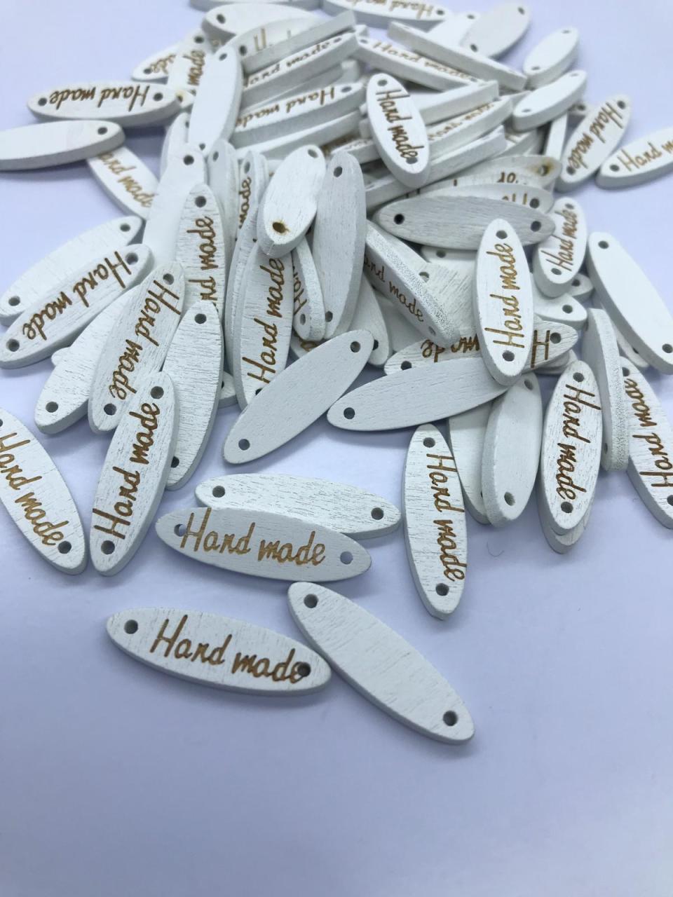 YAZILI AHŞAP ETİKET 10 ADET