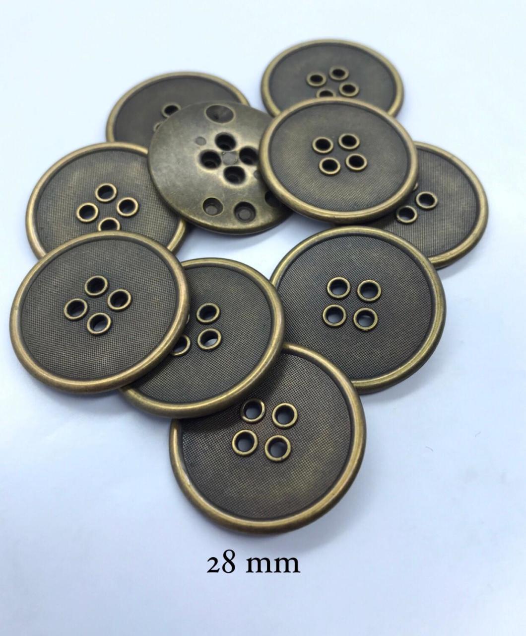 METALİZE DÜĞME ANTİK 28mm