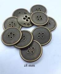 METALİZE DÜĞME ANTİK 28mm
