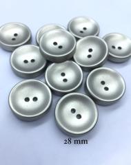 METALİZE DÜĞME GÜMÜŞ 28 mm