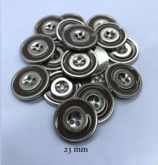 METALİZE DÜĞME GÜMÜŞ  2.3 cm