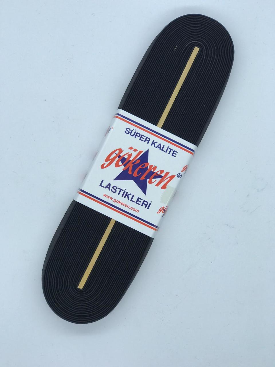 ENLİ SİYAH LASTİK 1.5 cm