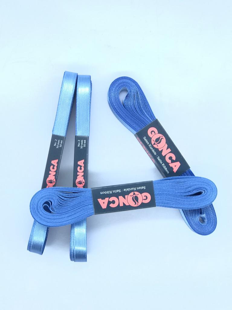 SATEN KURDELE (1 cm) 10 m bebe mavi