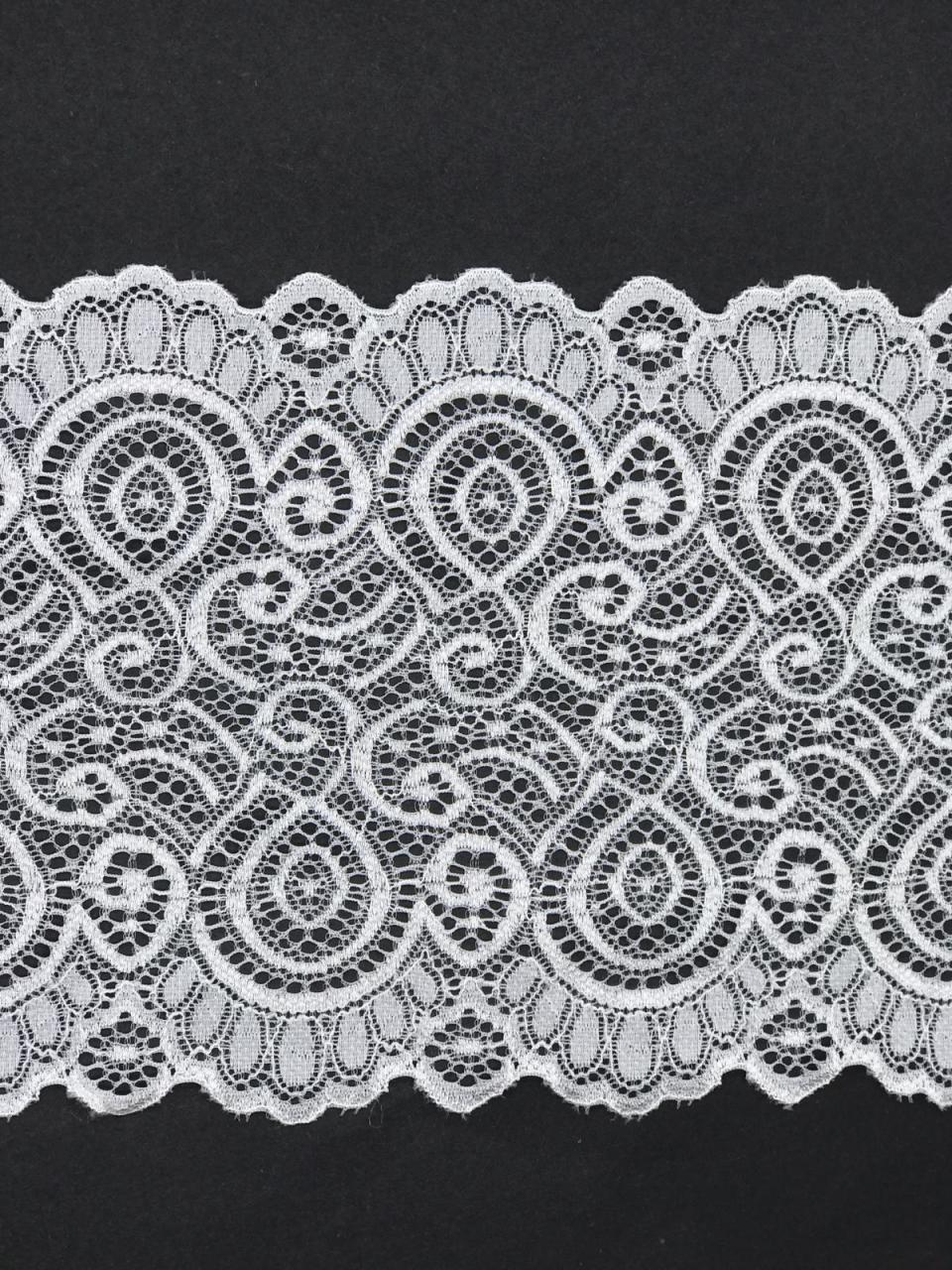 ESNEK ARA DANTEL KIRIK BEYAZ 18cm