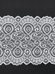 ESNEK ARA DANTEL KIRIK BEYAZ 18cm