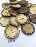 AHŞAP COCONUT DÜĞME 5 Adet