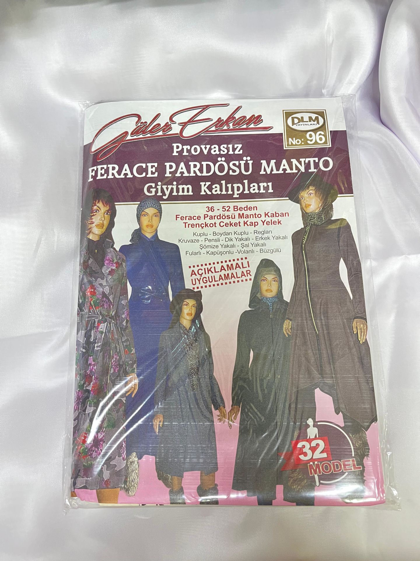 GÜLER ERKAN FERACE PARDÖSÜ MANTO GİYİM KALIPLARI NO:96