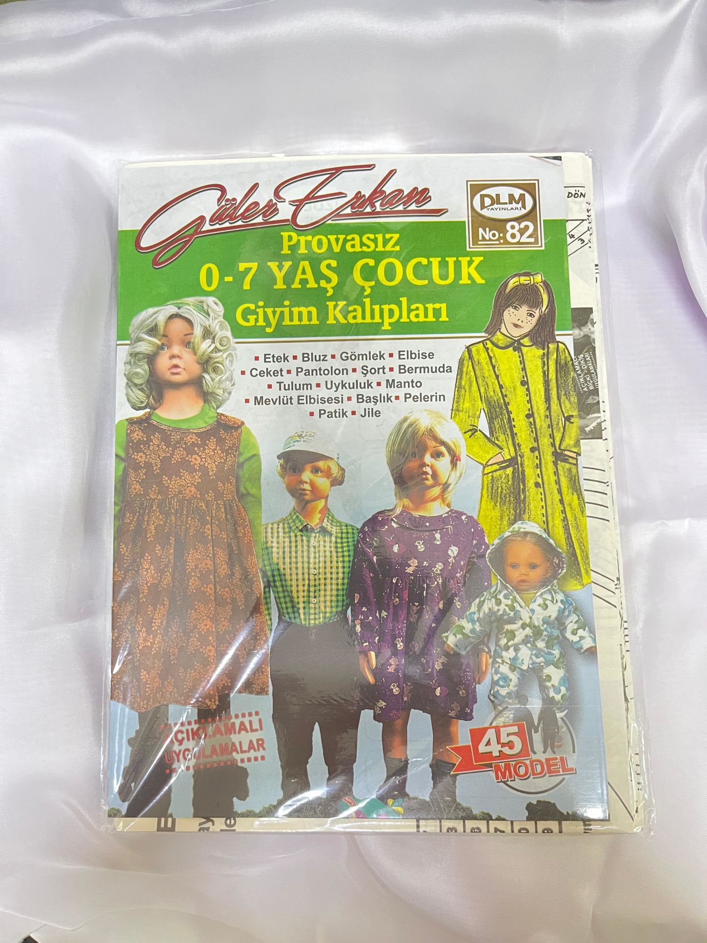 GÜLER ERKAN 0-7 YAŞ ÇOCUK GİYİM KALIPLARI NO:82