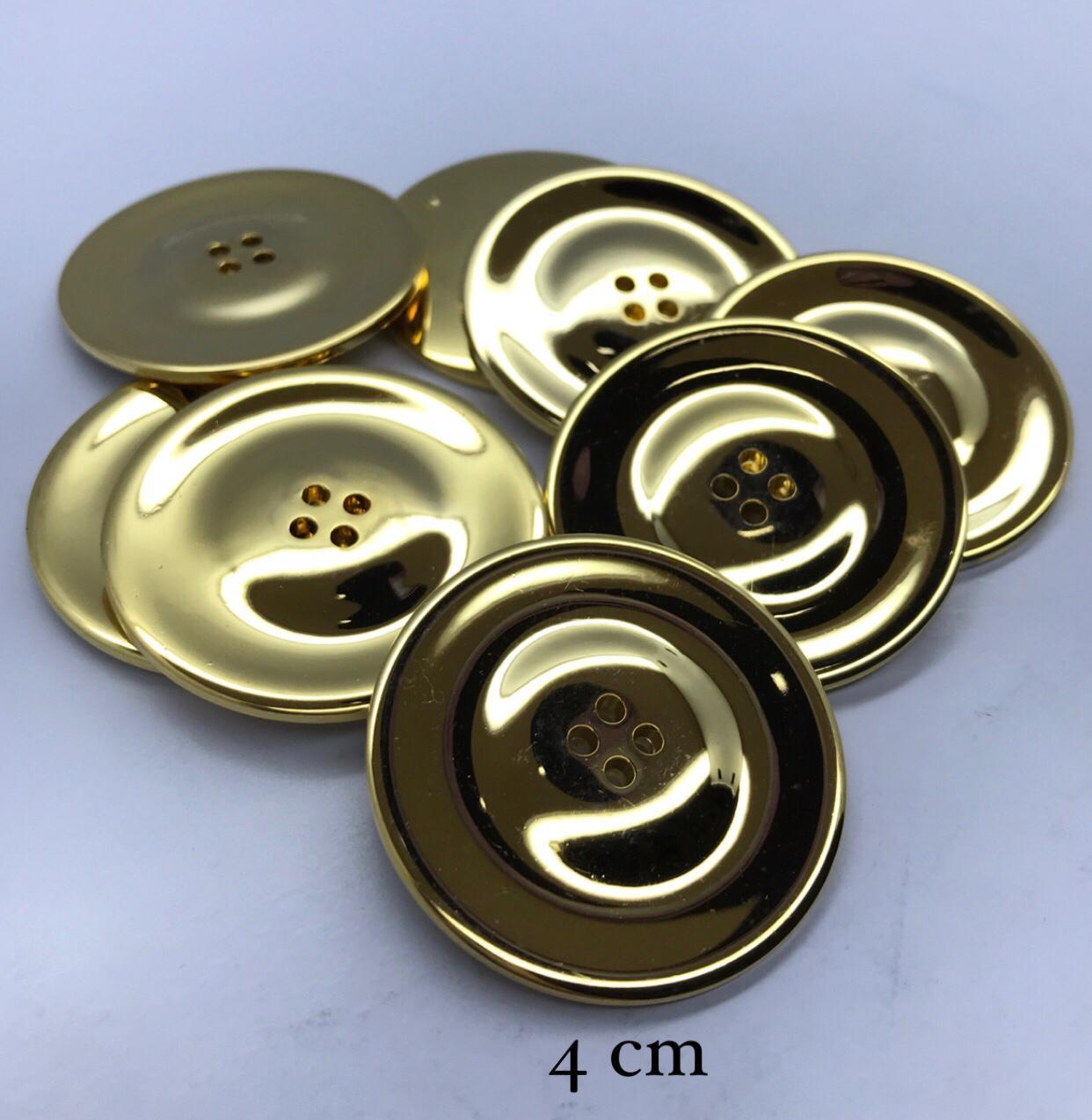 METALİZE DÜĞME GOLD 4 cm