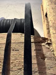 SİYAH KADİFE KURDELE 16mm