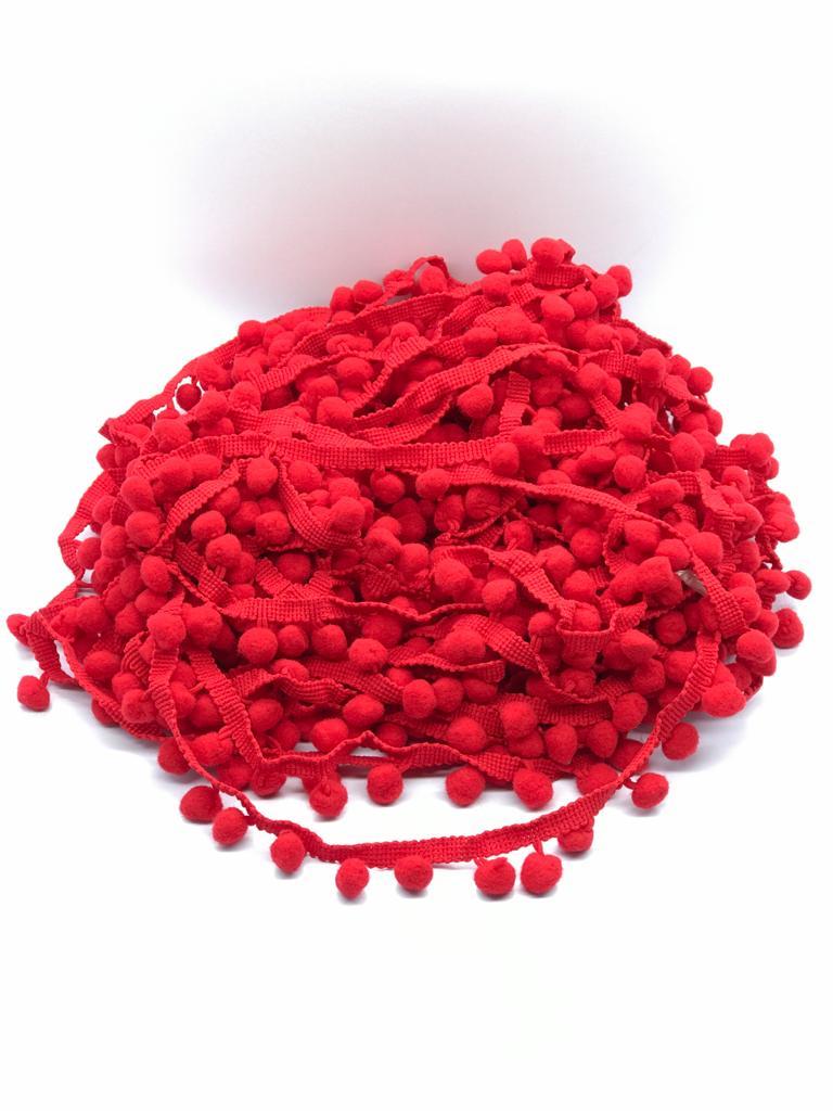 ŞERİT PONPON KIRMIZI
