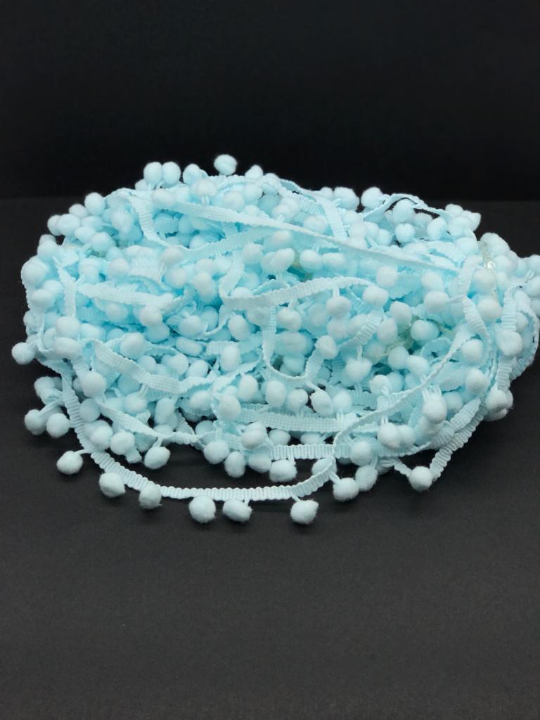 ŞERİT PONPON BEBEK MAVİSİ