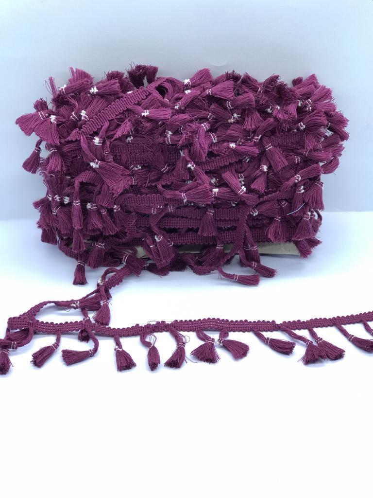 PAMUKLU ŞERİT SAÇAK MOR