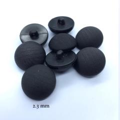 İTALYAN PLASTİK BOMBELİ SİYAH DÜĞME 15 mm