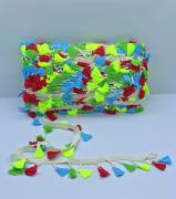 PAMUKLU ŞERİT SAÇAK RENKLİ