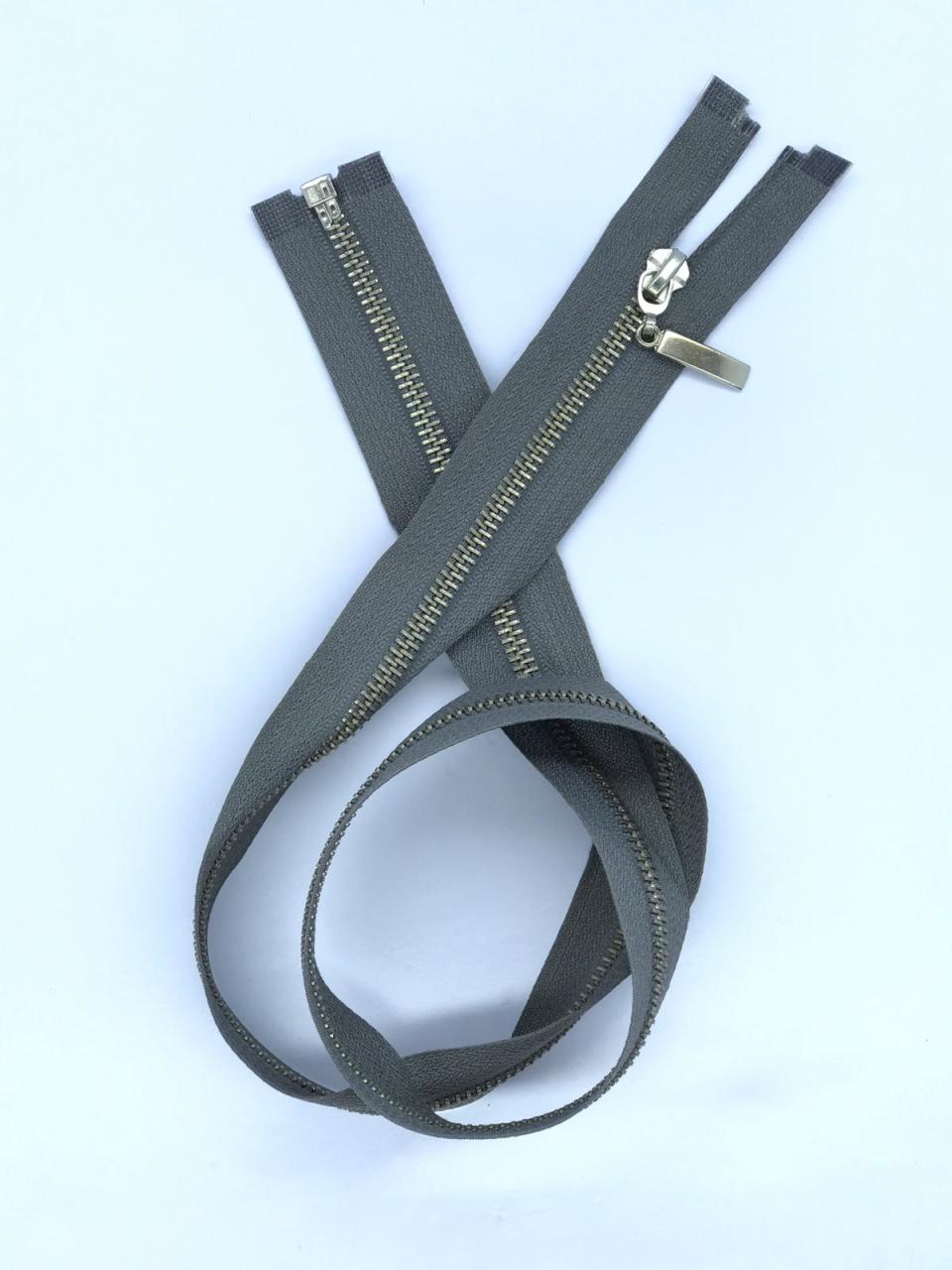 METAL DİŞLİ FERMUAR GRİ 78cm