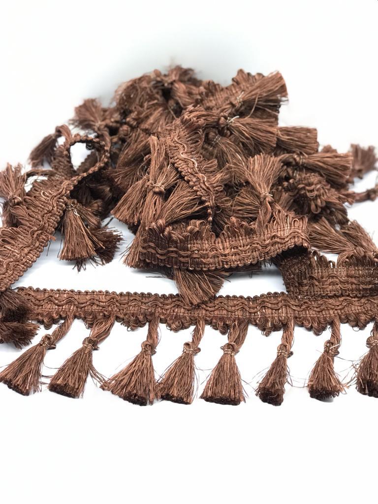 PAMUK ŞERİT SAÇAK KAHVERENGİ